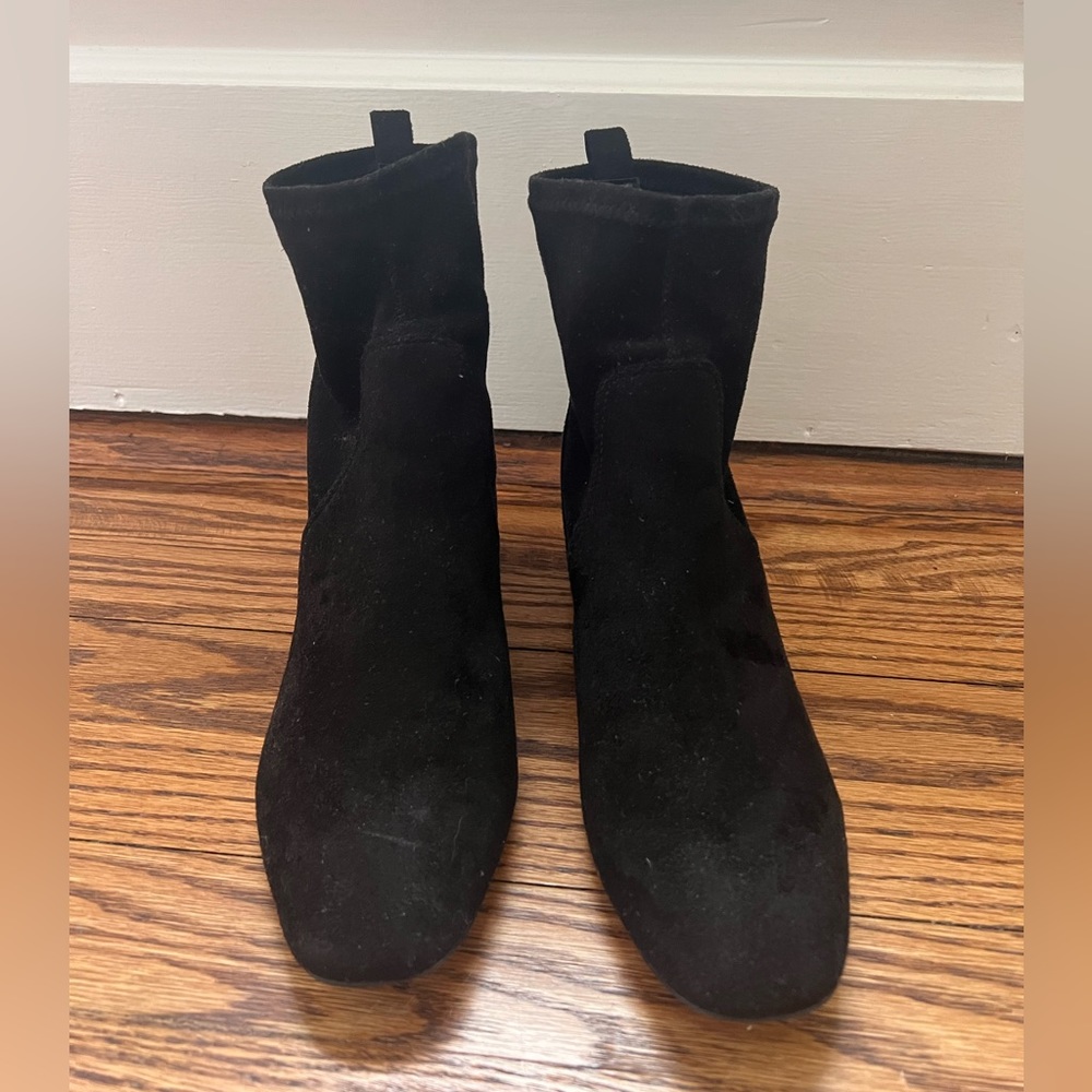 Aldo Womens Black Suede Booties